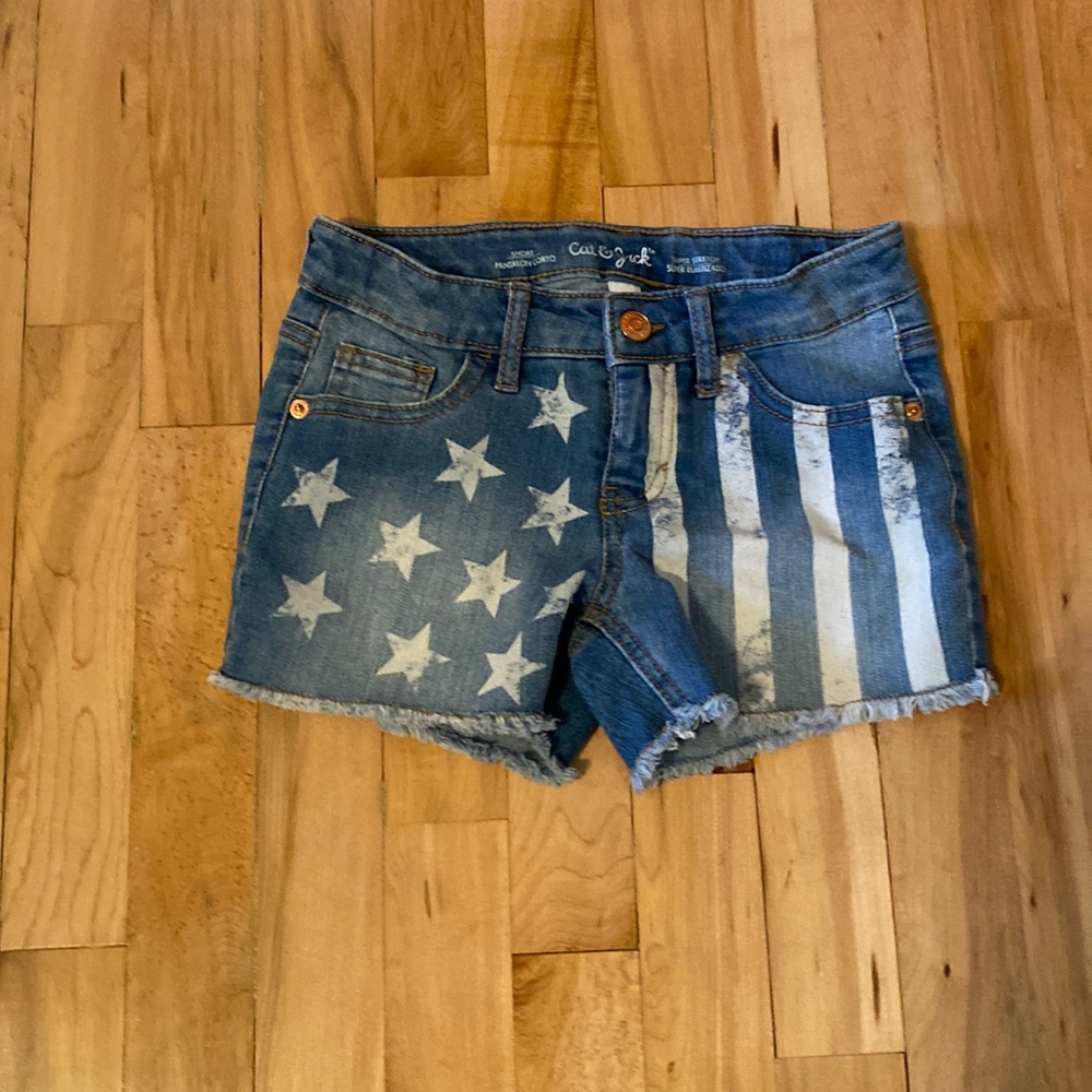 Cat & Jack Jean Shorts M (7/8) kids